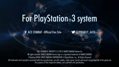 バンダイナムコが、PS3で「エースコンバット インフィニティ」というゲームを発売することを発表