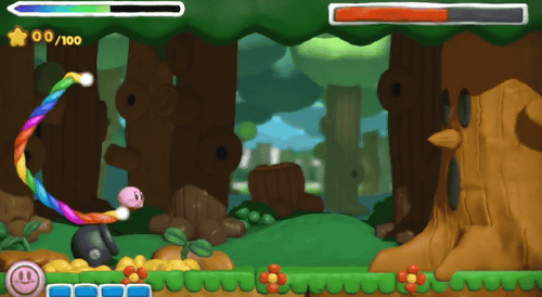 WiiUのカービィの新作ソフトが発表され、「Kirby and the Rainbow Curse」というものです
