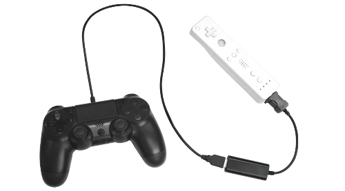 WiiやWiiUで、PS4、PS3コントローラーを使用できるようにする変換アダプターが発売されます