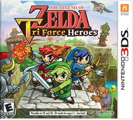 3DS「ゼルダの伝説 トライフォース3銃士」の海外版のパッケージ画像がアップデートされ、公開されています