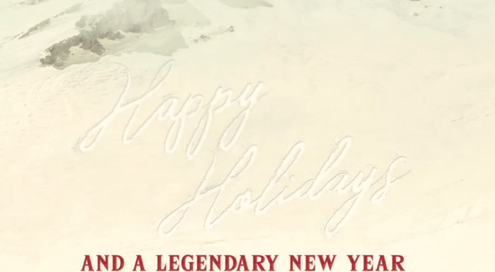 最後に、リンクが滑走して描いていたのは「Happy Holidays」という文字だったと明かされています