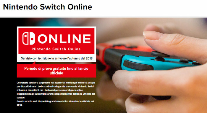 海外では、イタリアの任天堂の公式サイトに、2018年の秋からオンラインサービスが有料化されるという記載があったと、少し話題になっています
