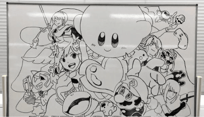 3DS、Wii Uのスマブラのスタッフ？が描いたキャラクター画像が、桜井氏によって公開される