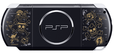 PSPソフト「ワンピース ROMANCE DAWN　冒険の夜明け」と、PSP-3000の本体がセットになったパッケージ