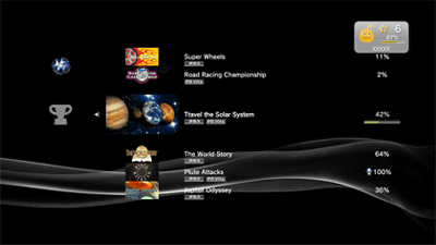 PS3でPSVITAのトロフィーを表示出来るように、トロフィーコレクションがリニューアル
