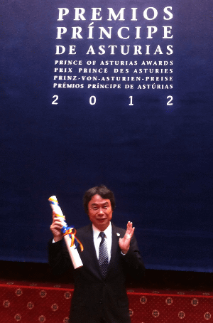 任天堂の宮本茂氏が、スペインの「Prince of Asturias Awards」の２０１２年の受賞式に出席したことが報じられています