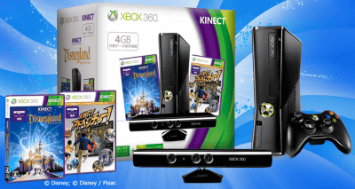 「Xbox 360 4GB＋Kinect（Kinect ディズニーランド・アドベンチャーズ 同梱版）」が発表