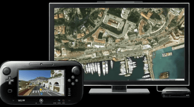 Wii Uのゲームパッドで「Google Map」の「ストリートビュー」を自在に見渡すことが出来るソフト