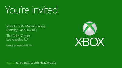 E3 2013のマイクロソフトのプレスカンファレンスの日時、中継