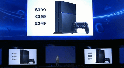 PS4 アメリカでの発売日は2013年の年末、値段は399ドル、日本は後日発表
