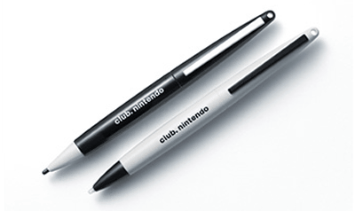 クラブニンテンドーに「オリジナルタッチペンセット」が追加、白と黒の２本のタッチペンのセット