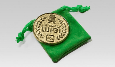 「ルイージの年」の記念コインが、ヨーロッパのクラブニンテンドーに登場