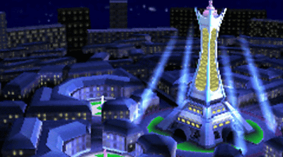 「スマブラ 3DS WiiU」に、ポケモンの「ミアレシティ」が登場。そびえ立つプリズムタワー
