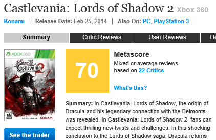 「悪魔城ドラキュラ Lords of Shadow 2」は、海外では既に発売されており、上のようなトレイラーなども公開されています