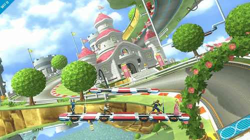 「スマブラ 3DS WiiU」のWiiU版に登場する、マリオサーキットのステージの情報が公開されています