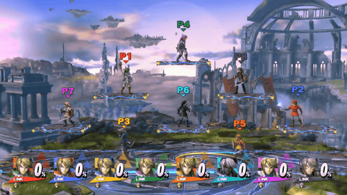 「スマブラ 3DS WiiU」のWiiU版の全キャラクターの色替えをまとめた動画が投稿されています