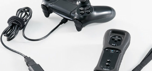 WiiやWiiUで、PS3、PS4コントローラーなどを使えるようにする変換アダプターが発売