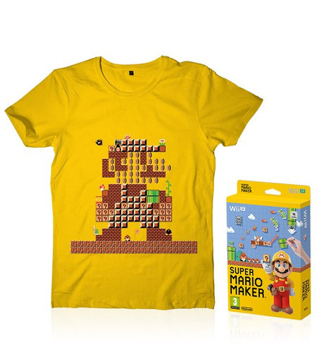 今回の同梱版は、「スーパーマリオメーカー」のソフトと、Tシャツとのセットです