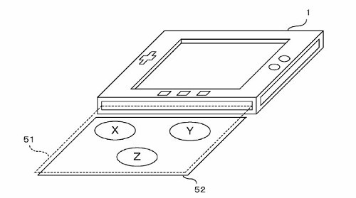 今回の特許で説明されているハードの側面は、タッチ、スライド操作の他、イメージセンサー機能があり、このように、コードの書かれたアミーボ的なものを離れた位置で読み取る