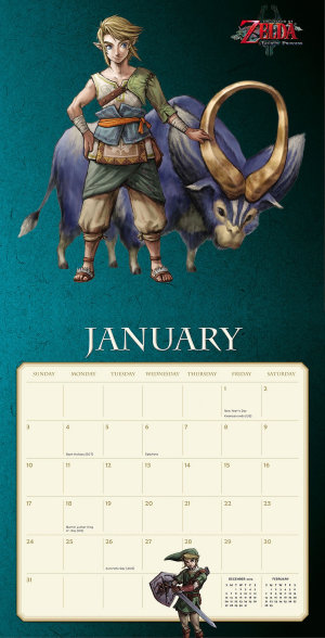 ゼルダの伝説の2016年のカレンダーが発売中です