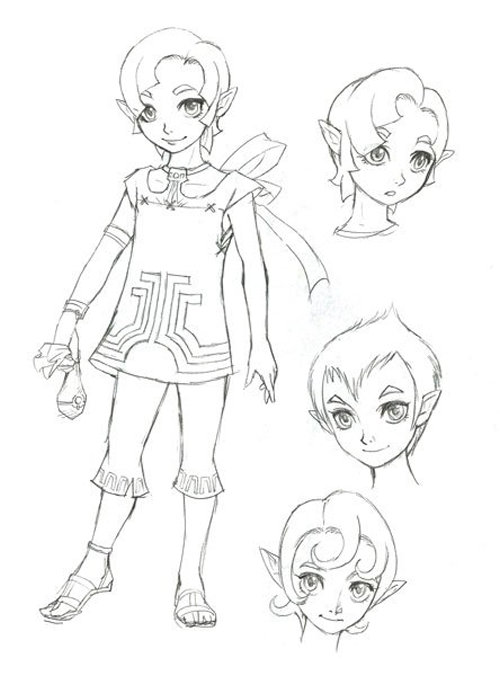 村長の娘であり、物語にもかなり関係して来るキャラクターで、その開発過程のイラストが公開されています