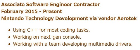 linkedinで公開されているプロフィールによると、Steven Chith氏はソフトウェア エンジニアであり、現在、「Associate Software Development Engineer」として、任天堂の新型ゲーム機「NX」の開発