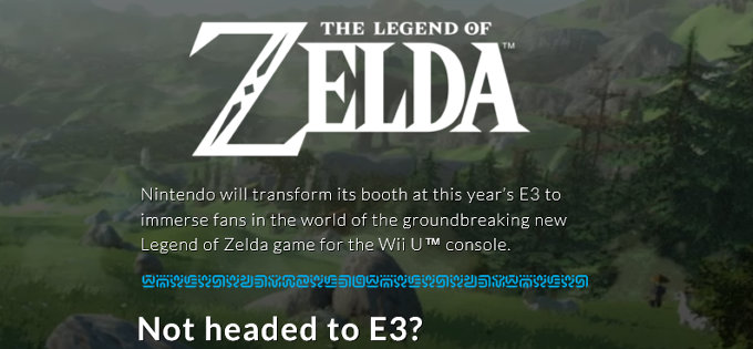 任天堂のE3 2016は、プレスカンファレンスなし、オンライン発表会もなしで、ゼルダWiiUを出展するということになっています