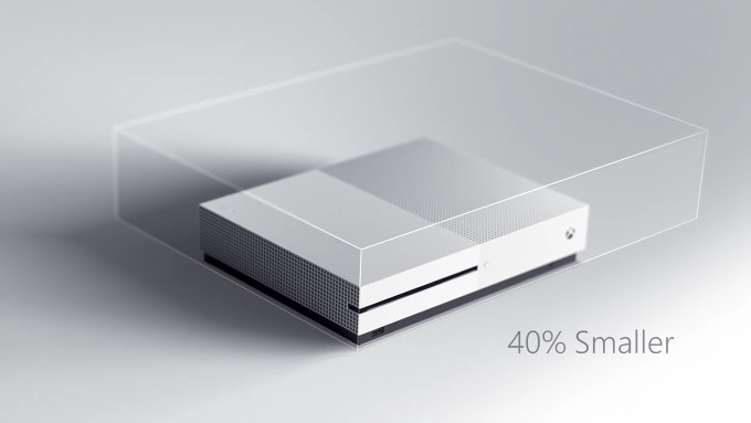 Xbox One Sは、現在のXbox Oneの本体を小型化した新バージョン