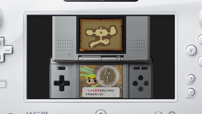 DSの2画面とタッチ操作を特徴とした作品で、WiiUでもその操作を行うことが出来ますが、オリジナル版「ゼルダの伝説 夢幻の砂時計」には「ニンテンドーDSを閉じる操作」