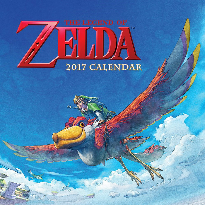 ゼルダの伝説、2017年のカレンダーが発売中。海外版