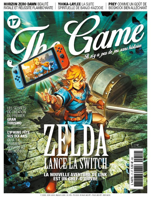 「ゼルダの伝説 ブレス オブ ザ ワイルド」の海外ゲーム雑誌の表紙としては、まず、前回同様、EDGEの表紙が公開されています