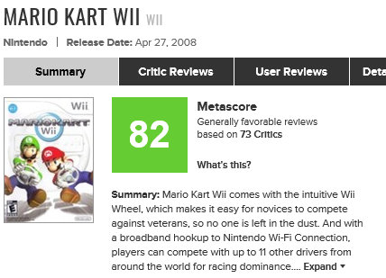 レビューの多くは、WiiU「マリオカート8」の完全版としての評価というよりも、ニンテンドースイッチ「マリオカート8 デラックス」単体としての評価が多く、この視点でレビューされるので高い評価