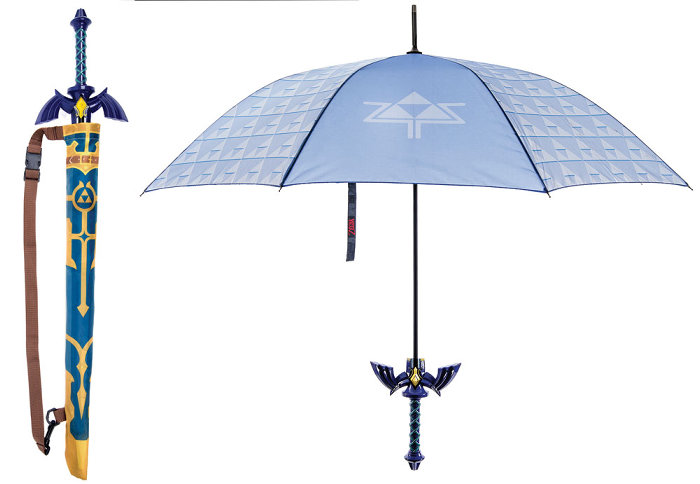 ゼルダの伝説、マスターソード型の傘が海外で登場。鞘型のカバー付き 