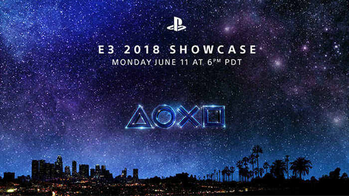 ソニーのE3用のプレゼンテーションは、「E3 2018 Showcase」と題され、実施されます