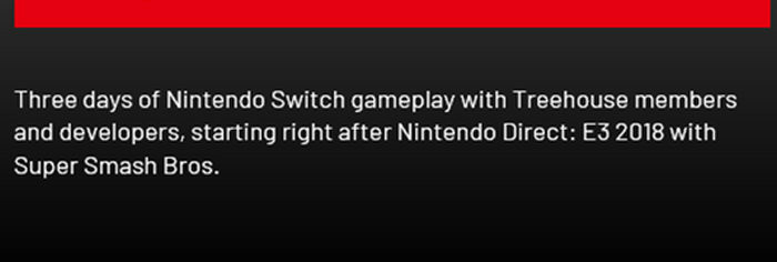 アメリカ任天堂のE3 2018用のウェブサイト上で付けられた名前は、そのまま「Nintendo Direct: E3 2018」というものです