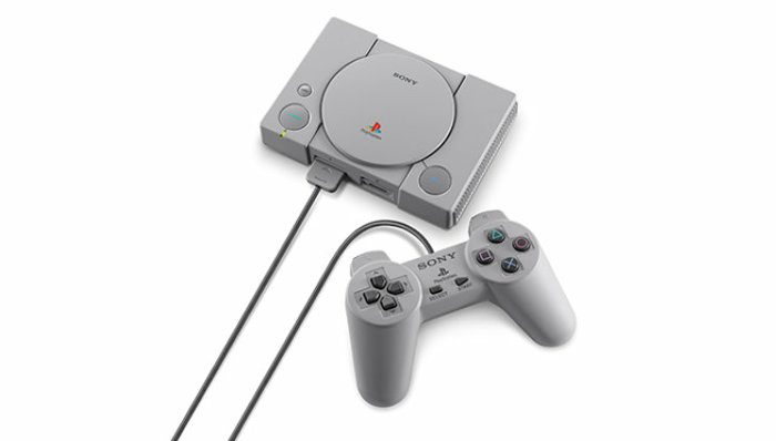 ソニーが1994年に発売した「プレイステーション」を、ミニゲーム機として再現したものです