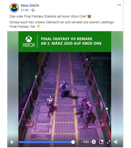 FF7リメイク Xbox公式が発表