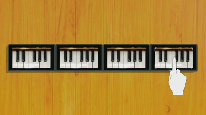 スイッチ本体の液晶画面を繋げて遊ぶ場合、ピアノは電子オルガン（エレクトーン）に変えることも可能です