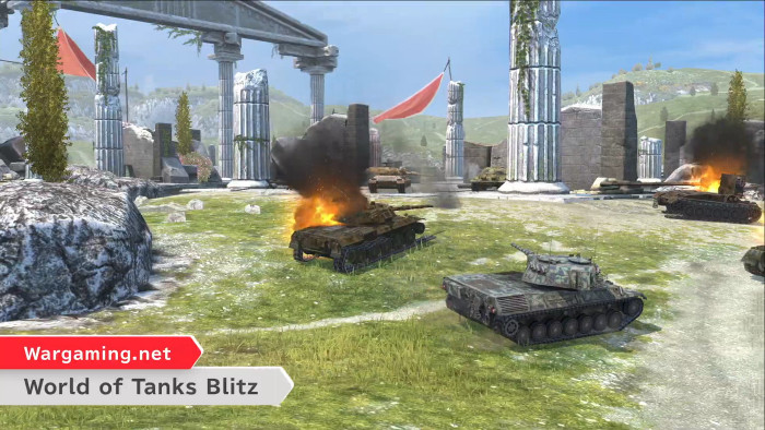 スマホなどで配信中の「World of Tanks Blitz」が、ニンテンドースイッチ