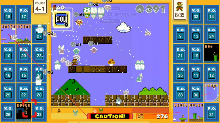 マリオ35をやり込んだ後に、「Nintendo Switch Online」向けに配信されている初代「スーパーマリオ」などをプレイすると、その微妙な挙動の違い