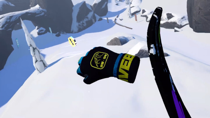 「Carve Snowboarding」は、VRゲームということで、1人称視点で楽しむスノーボードゲームになっています