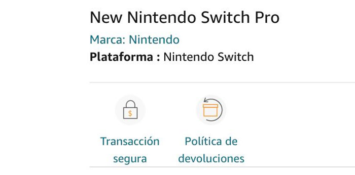 Amazonメキシコに、現在は削除されたものの、「New Nintendo Switch Pro」という名称の商品が登録されていたというものです
