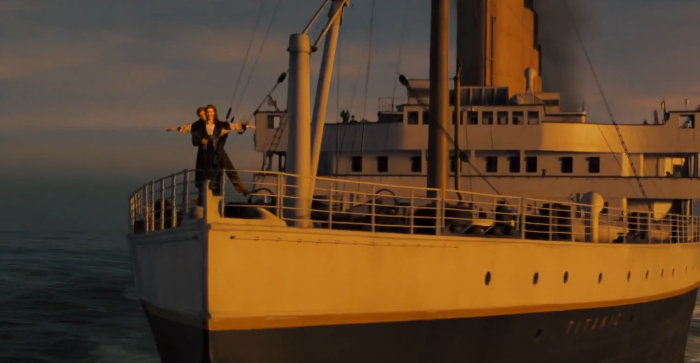 「ゼルダの伝説 スカイウォードソード」のタイタニックのネタは、この映画で一番有名なシーンとも言える、主人公ジャックとヒロインのローズが船首で両手を広げるポーズ
