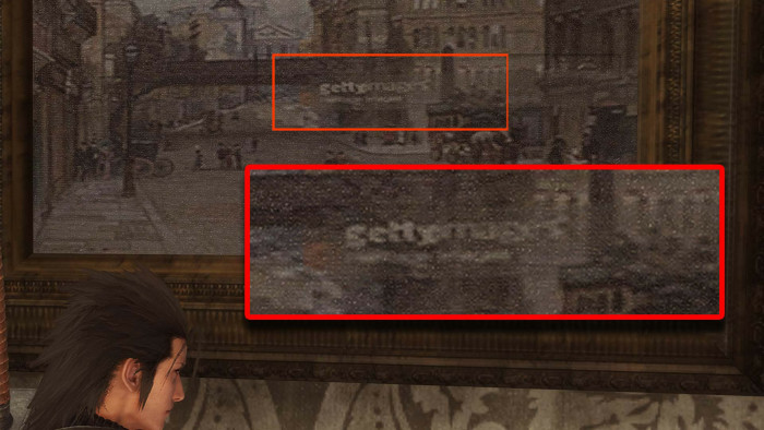 「クライシス コア FF7 リユニオン」の背景の絵画は、上の「Getty Images」の画像をアレンジしたものになっていることが特定