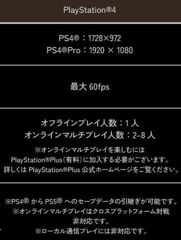 PS4版のフレームレートは最大60fps、解像度は1728×972でした