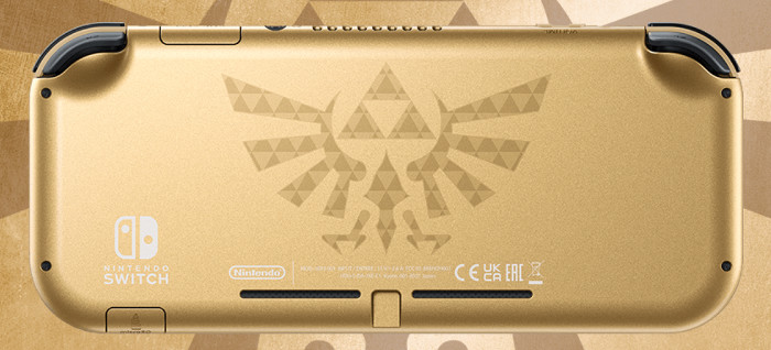 「Nintendo Switch Lite ハイラルエディション」は、「ゼルダの伝説」シリーズをモチーフにしたデザインになっているスイッチライト本体