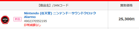 アラーモは定価が12,980円ですが、PS5 Proを117,000円で買い取っている店の買取価格は25,300円となっていて、転売で1万円以上も利益が出る状態