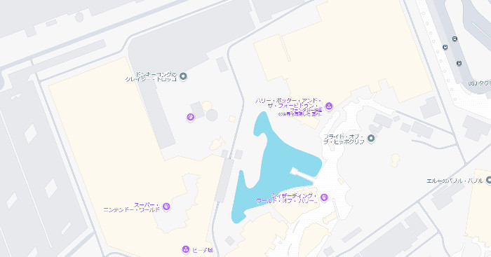 USJの駐車場はちょうど任天堂エリアの横にあり、この駐車場を隣接する日新製鋼大阪造船所の跡地に移動させることが出来ればかなり大きな土地の拡張が出来る