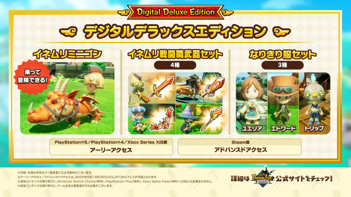 「ファンタジーライフi」のスイッチ版「デジタルデラックスエディション」には、「アーリーなし」というマイナス要素も存在