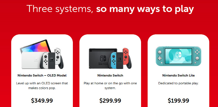 値上げされる商品は、スイッチ1本体、スイッチ1有機EL本体、スイッチ1Lite本体、スイッチ1の周辺機器の一部